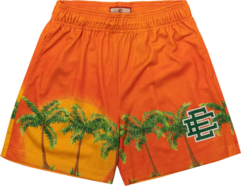 Sunset Orange Workout Shorts