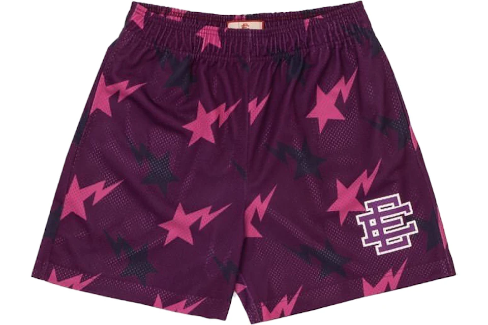 Eric Emanuel x BAPE Miami Basic Short Purple/Pink/Black - FW19 - MX