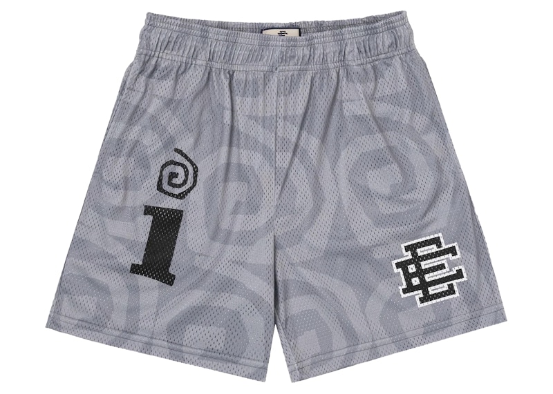 Pre-owned Eric Emanuel Men's  X Interscope Records Ee Basic Short In Grey In Gray