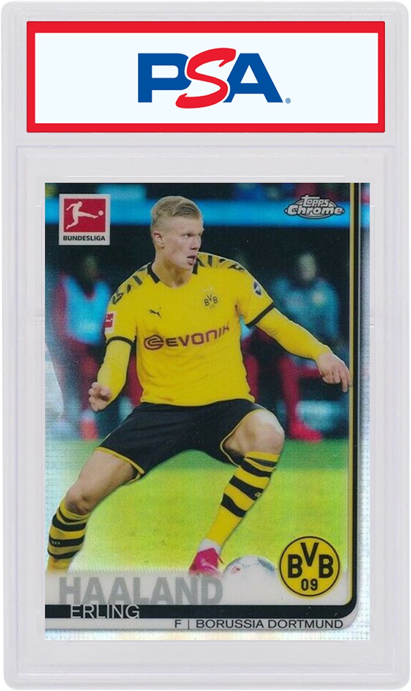 Erling Haaland 2019 Topps Chrome Bundesliga Refractor #72 (PSA or