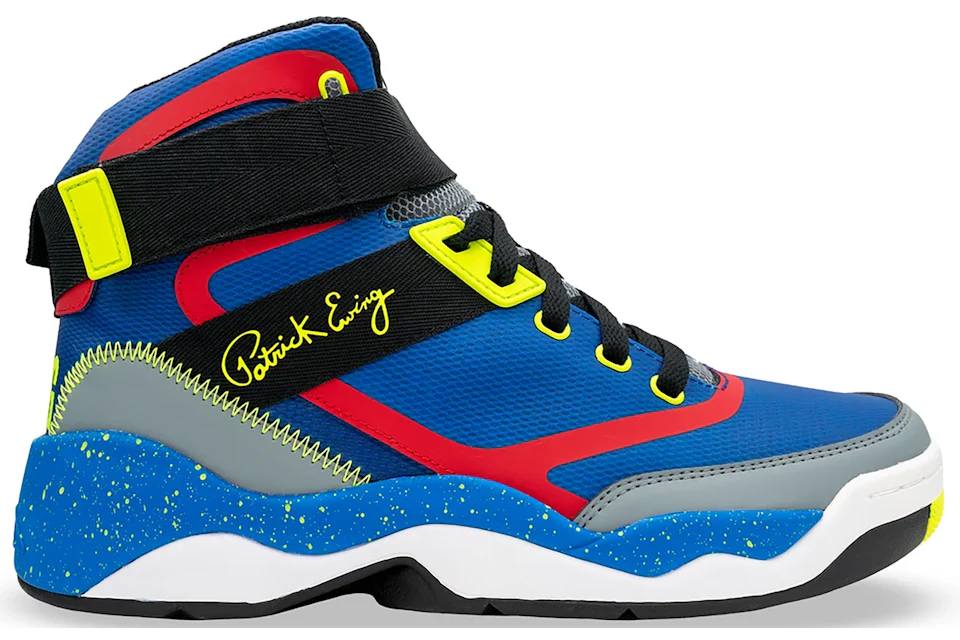 Ewing 33 Hi 2.0 Royal Red Yellow Grey Men s 1BM00753 412 US