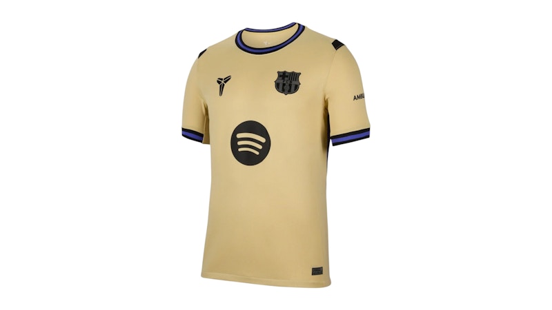 Pre-owned Fc Barcelona Men's X Kobe Bryant 2025/26 Stadium Away Replica Jersey In Team Gold/persian