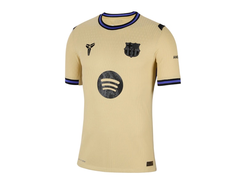 Pre-owned Fc Barcelona Men's  X Kobe Bryant Lamine Yamal Ucl Away 2025/26 Player's Edition Jersey In Yellow