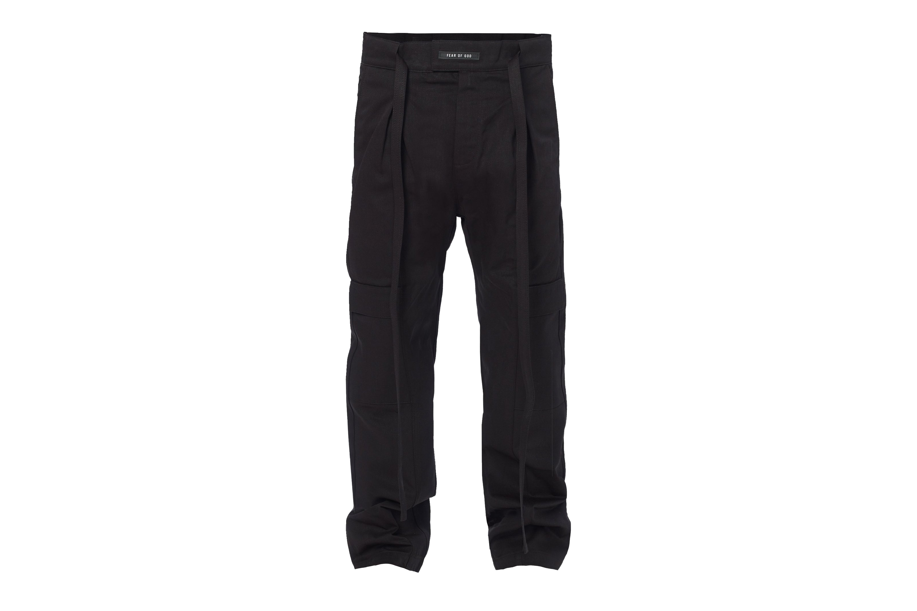 FEAR OF GOD Nylon Cargo Snap Pants Black - Sixth Collection - US