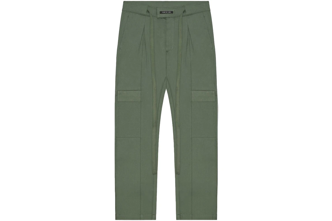 FEAR OF GOD Baggy Cargo Trouser Pants Army Green