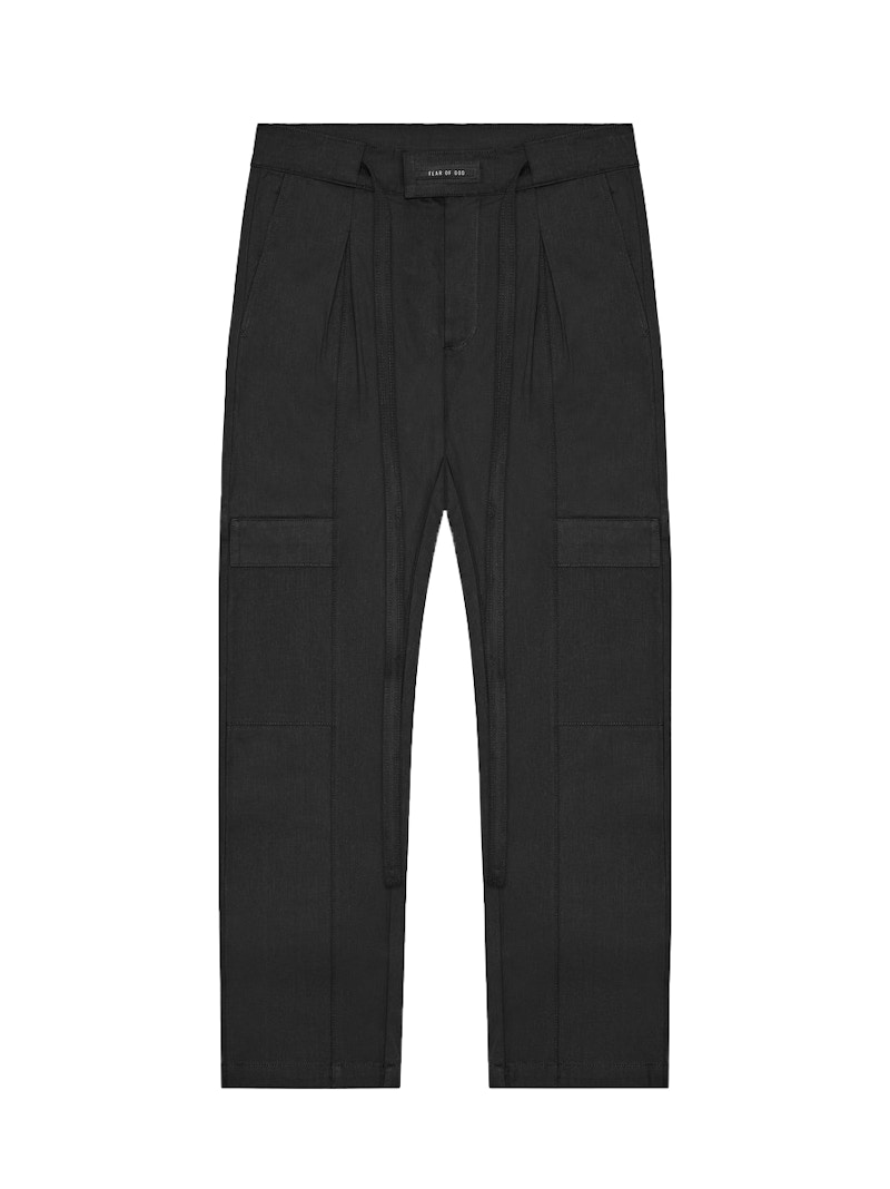 FEAR OF GOD Baggy Cargo Trouser Pants Black - SIXTH COLLECTION - GB