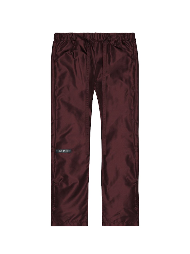 FEAR OF GOD Baggy Nylon Lounge Pants Merlot - SIXTH COLLECTION - GB