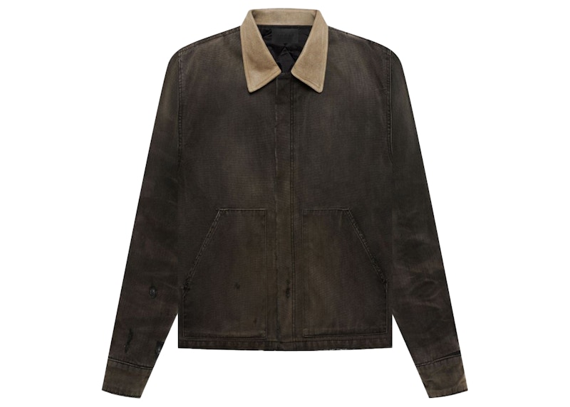 Fear of God Canvas Work Jacket Vintage Black - SEVENTH COLLECTION ...