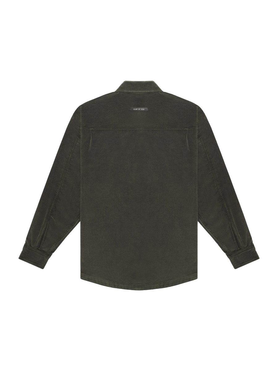 FEAR OF GOD Corduroy Shirt Jacket Forest Green Men's - SIXTH COLLECTION - US