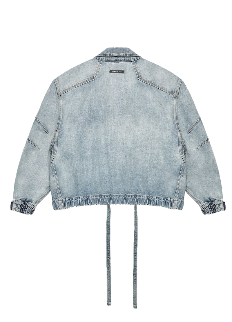 FEAR OF GOD Denim Track Jacket Vintage Indigo - SIXTH COLLECTION - US