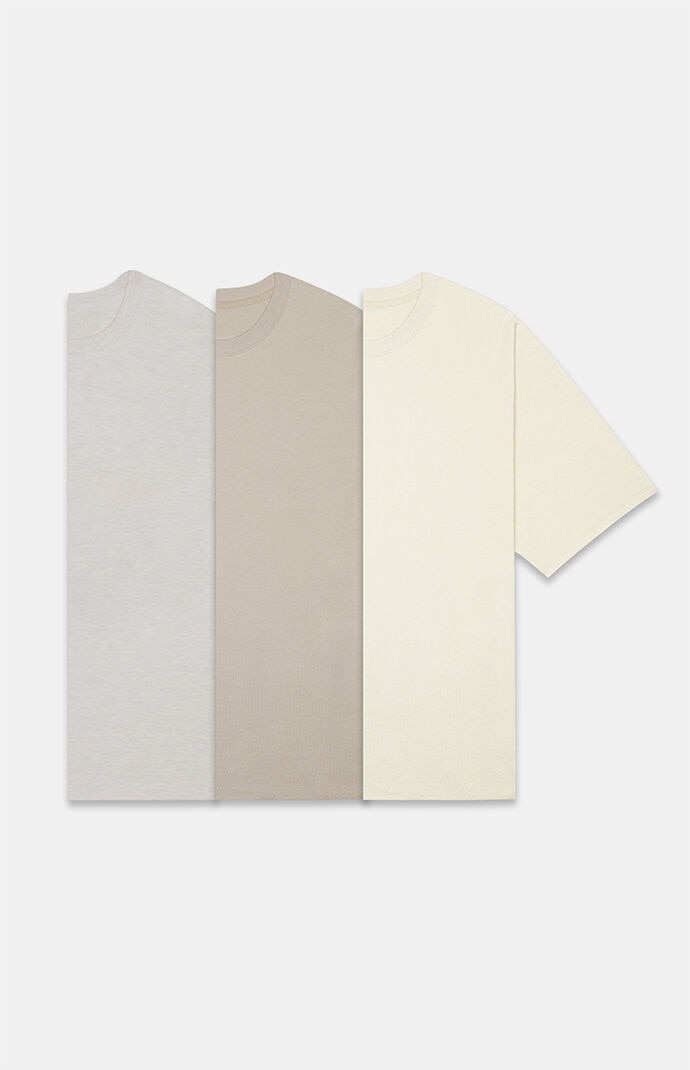 FEAR OF GOD ESSENTIALS 3-Pack T-Shirts Multi/Natural
