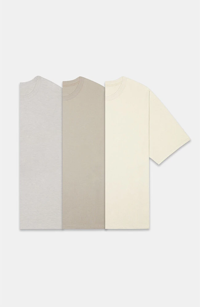 Fear of God Essentials 3-Pack T-Shirts Multi/Natural