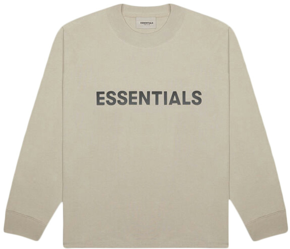 FEAR OF GOD ESSENTIALS 3D Silicon Applique Boxy Long Sleeve T-Shirt