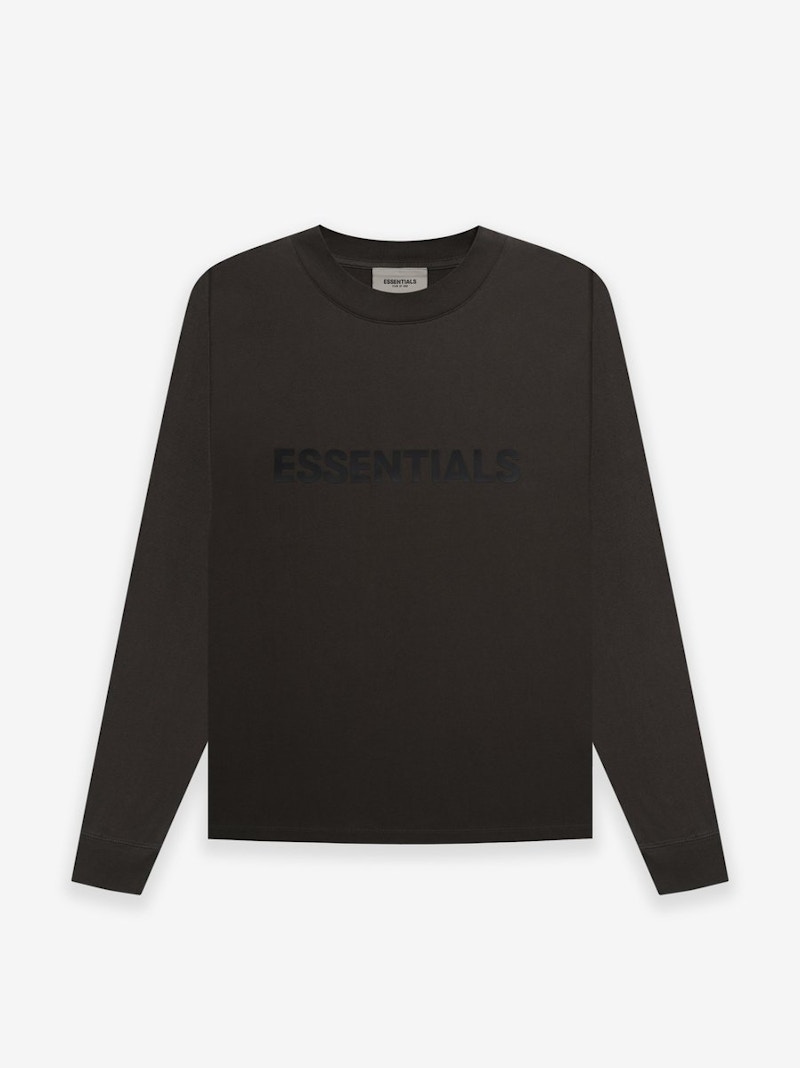 Fear of God Essentials 3D Silicon Applique Boxy Long Sleeve T