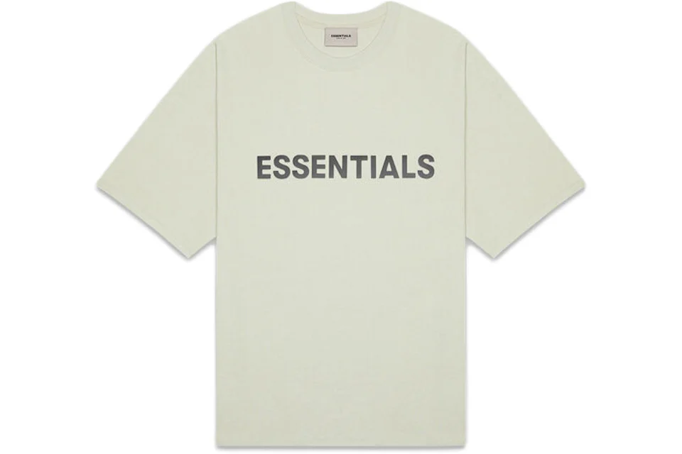 Fear of God Essentials 3D Silicon Applique Boxy T-Shirt Alfalfa Sage