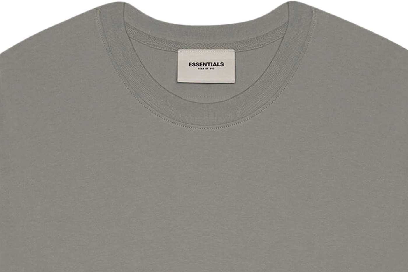 Fear of God Essentials 3D Silicon Applique Boxy T-Shirt Gray Flannel ...