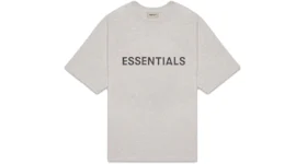 Fear of God Essentials 3D Silicon Applique Boxy T-Shirt Heather Oatmeal