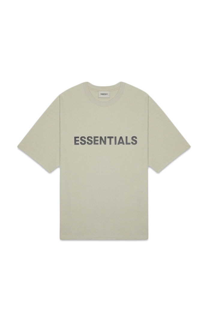 FEAR OF GOD ESSENTIALS 3D Silicon Applique Boxy T-Shirt Moss - FW20