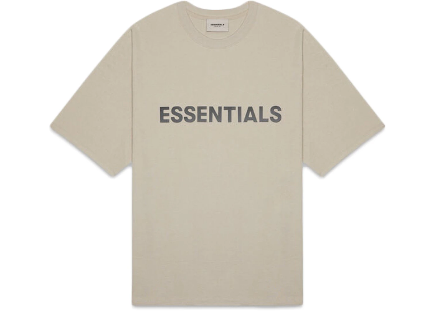 Fear of God Essentials Boxy T-Shirt Applique Logo Olive/Khaki Men's - FW20  - US