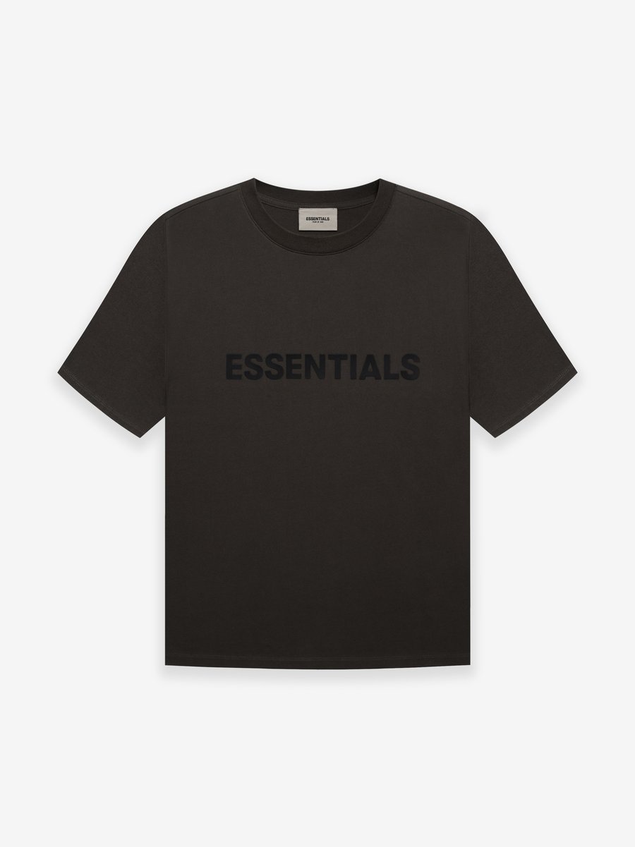 Fear of God Essentials 3D Silicon Applique Boxy T-Shirt Weathered 