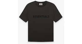 Fear of God Essentials 3D Silicon Applique Boxy T-Shirt Weathered Black