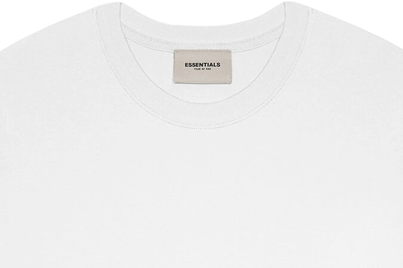 Fear of God Essentials 3D Silicon Applique Boxy T-Shirt White - SS20 - US