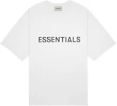 Fear of God Essentials 3D Silicon Applique Boxy T-Shirt White