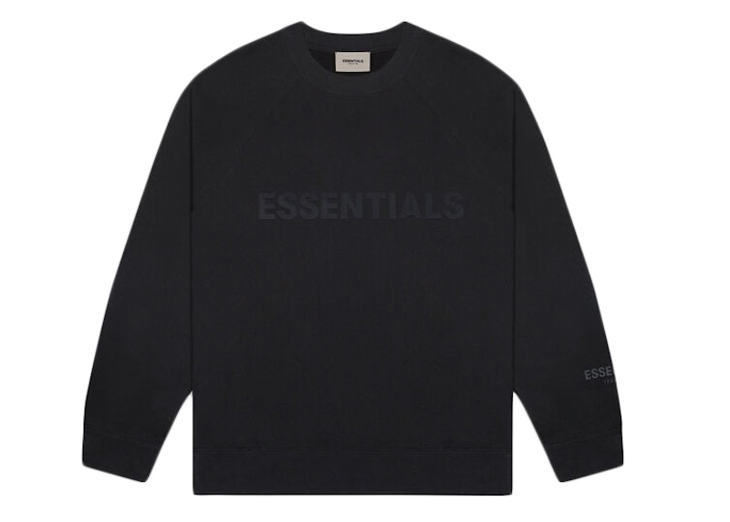 Fear of God Essentials 3D Silicon Applique Crewneck Dark Slate/Stretch  Limo/Black