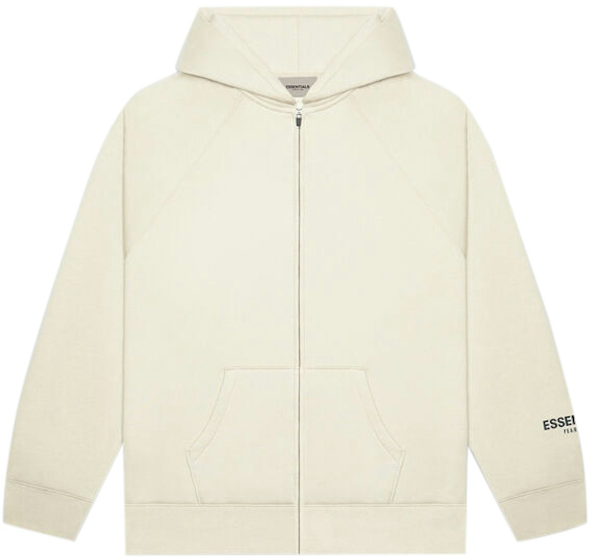 FEAR OF GOD ESSENTIALS 3D Silicon Applique Full Zip Up Hoodie