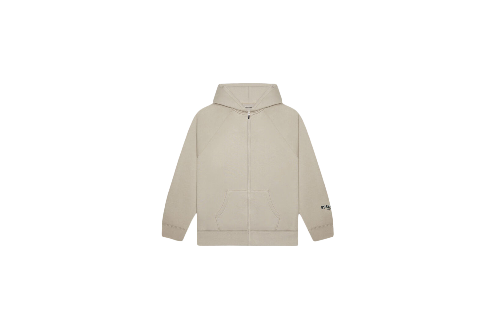 FEAR OF GOD ESSENTIALS 3D Silicon Applique Full Zip Up Hoodie String