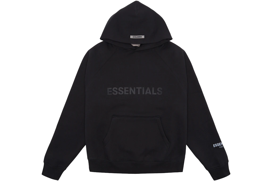 FEAR OF GOD ESSENTIALS 3D Silicon Applique Pullover Hoodie Dark Slate/Stretch Limo/Black