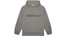 Fear of God Essentials 3D Silicon Applique Pullover Hoodie Gray Flannel/Charcoal