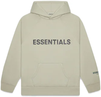 Fear of God Essentials 3D Silicon Applique Pullover Hoodie Moss - FW20 - US