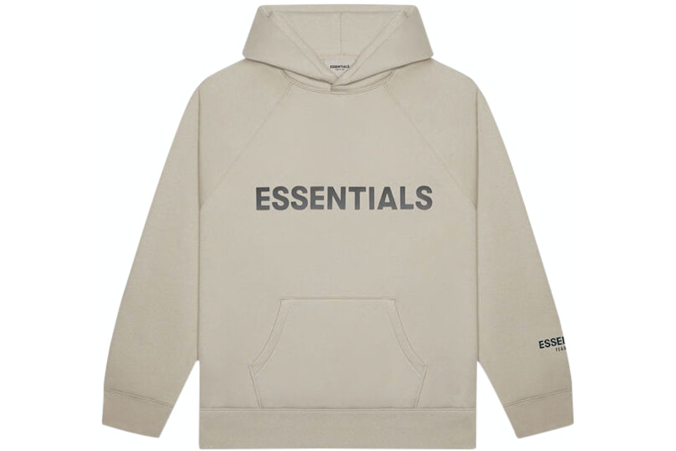 Fear of God Essentials 3D Silicon Applique Pullover Hoodie String