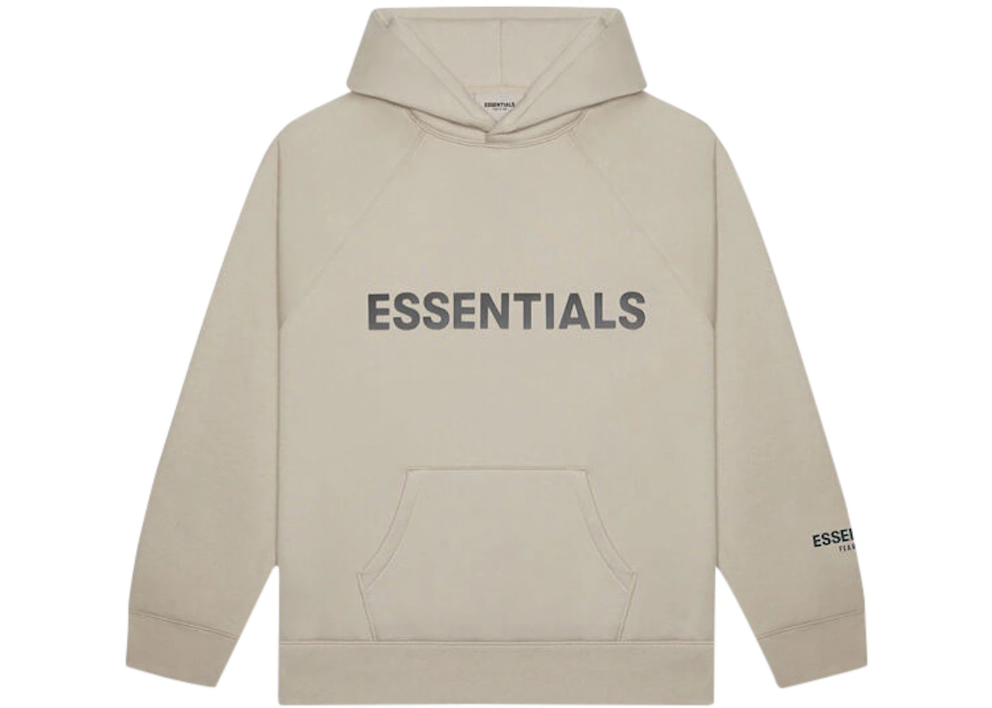 FEAR OF GOD ESSENTIALS 3D Silicon Applique Pullover Hoodie String