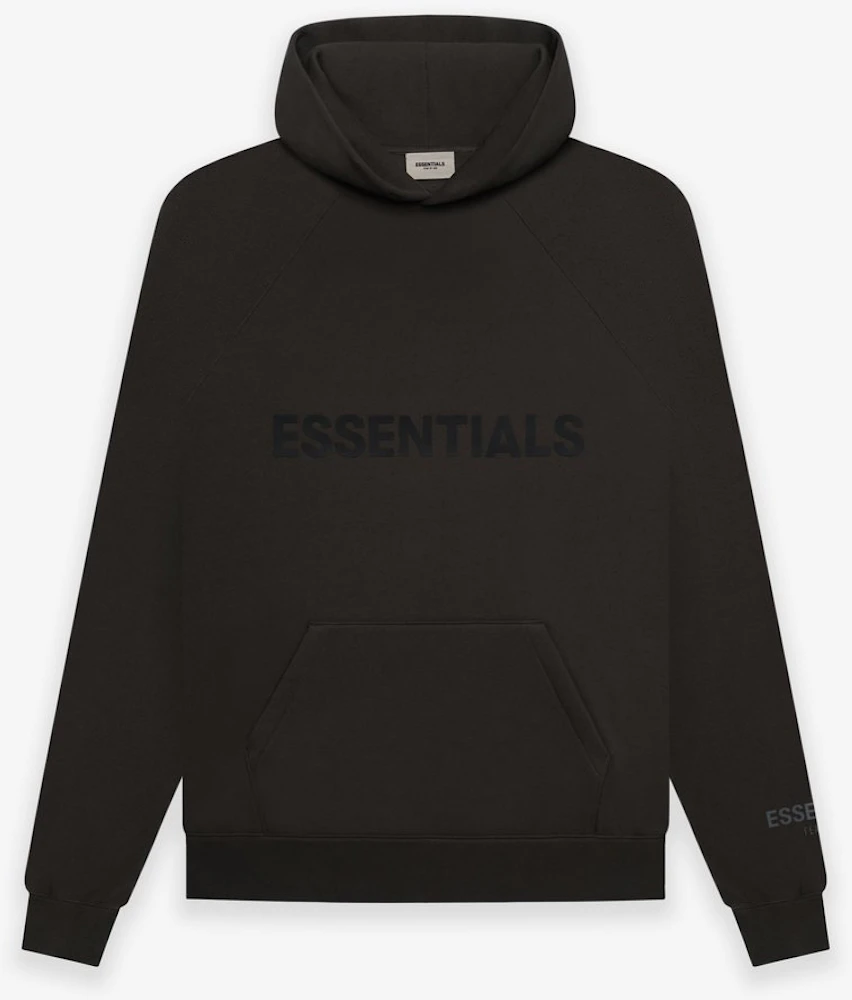 Fear of God Essentials 3D Silicon Applique Pullover Hoodie Weathered ...