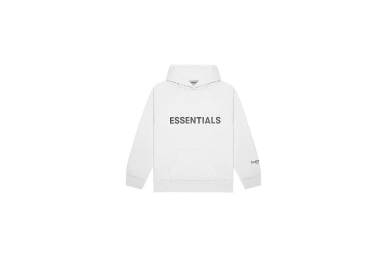 ☆Sサイズ☆ESSENTIALS PULLOVER HOODIE WHITE - パーカー