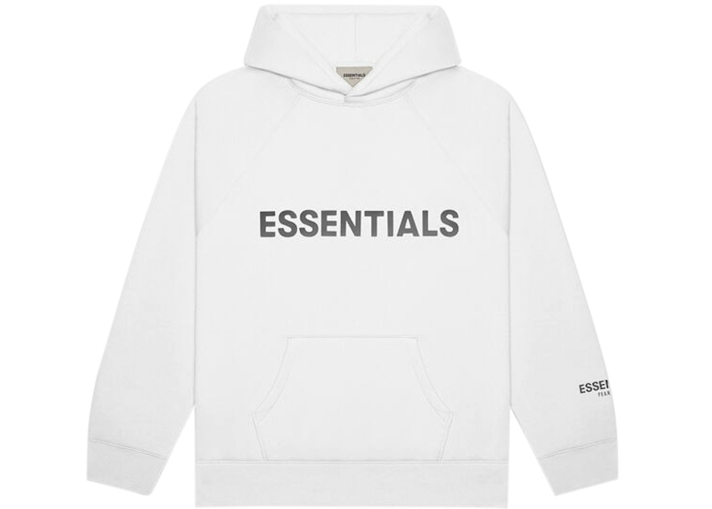 Fear of god essentials white hoodie Outlet