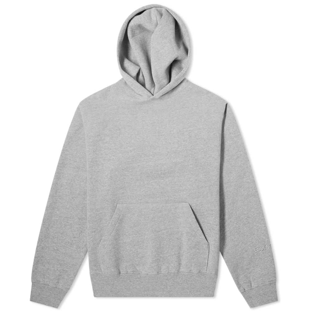 Fear Of God Logo Pullover Hoodie グレーL