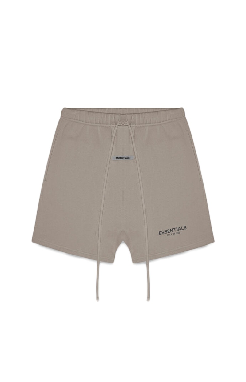 Fear of God Essentials Fleece Shorts Taupe Men's - FW20 - US