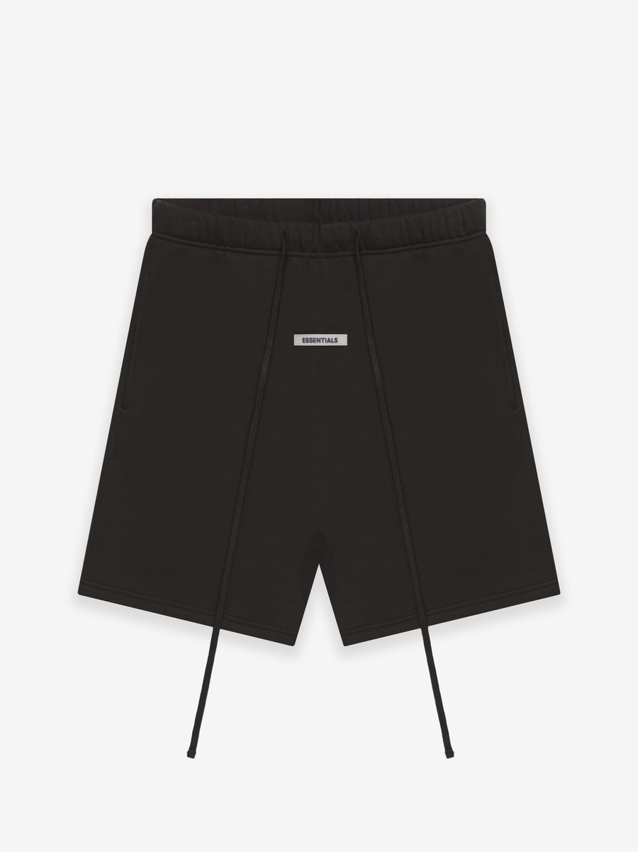 Fear of God Essentials Fleece Shorts Weathered Black - FW20 - US