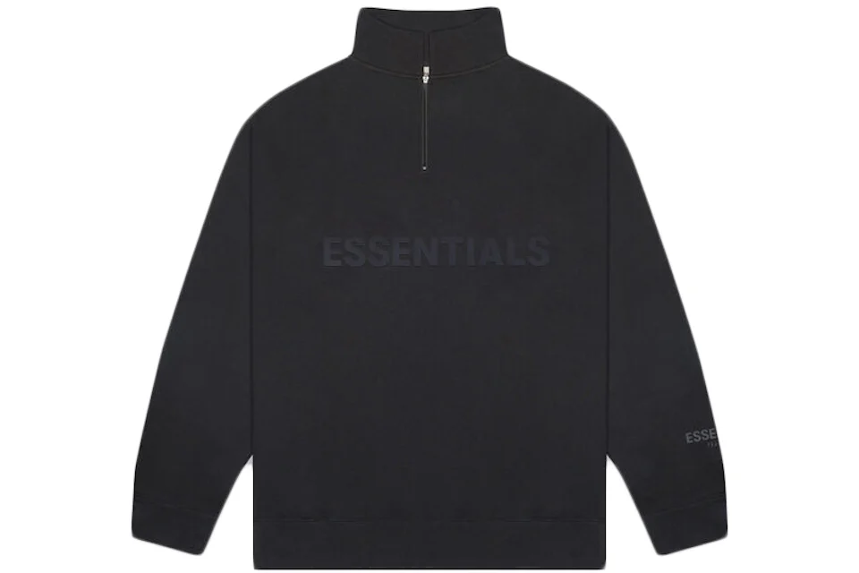 Fear of God Essentials Half Zip Pullover Sweater Dark Slate/Stretch Limo/Black