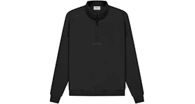 Fear of God Essentials Half Zip Sweater Black/Stretch Limo