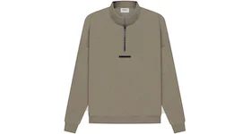 Fear of God Essentials Half Zip Sweater Taupe