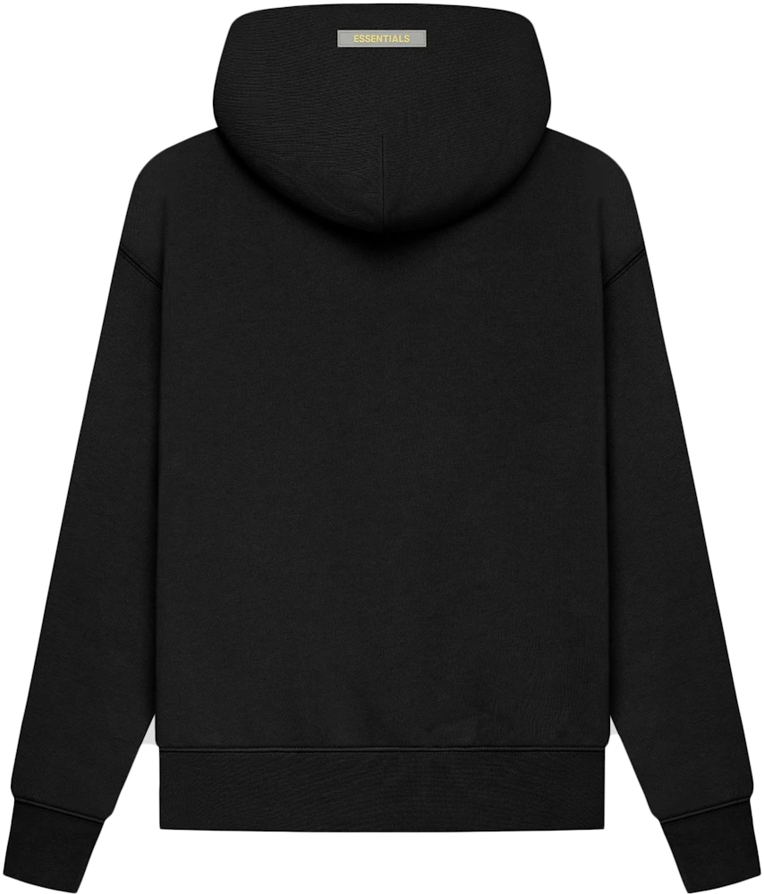 Fear of God Essentials Kids Pull-Over Hoodie Black/Stretch Limo Kids ...