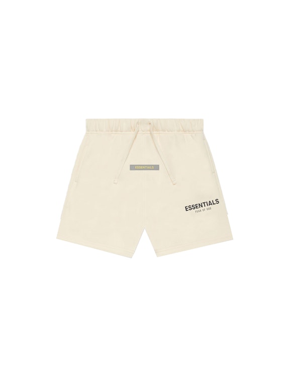 Pre-owned Fear Of God Essentials Kids Shorts Cream/buttercream
