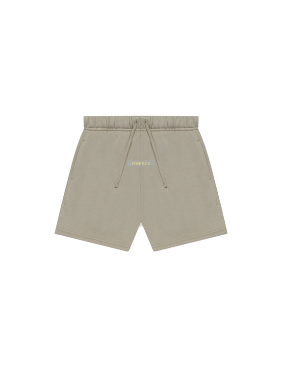 Pre-owned Fear Of God Essentials Kids Shorts Moss/goat