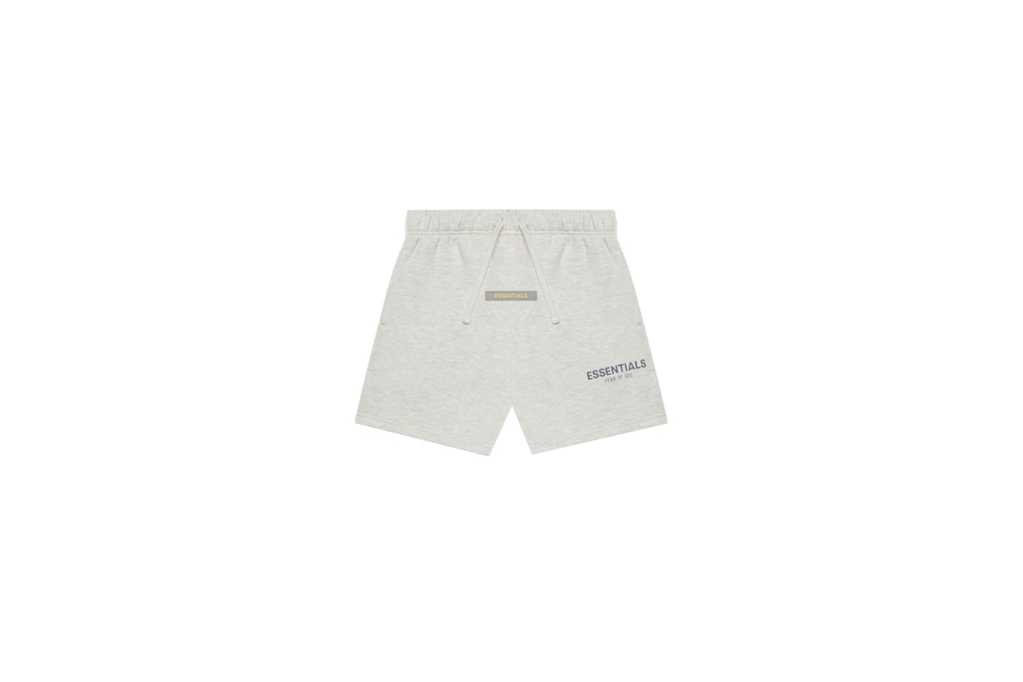 Pre-owned Fear Of God Essentials Kids Shorts Oatmeal Heather/light Heather Oatmeal