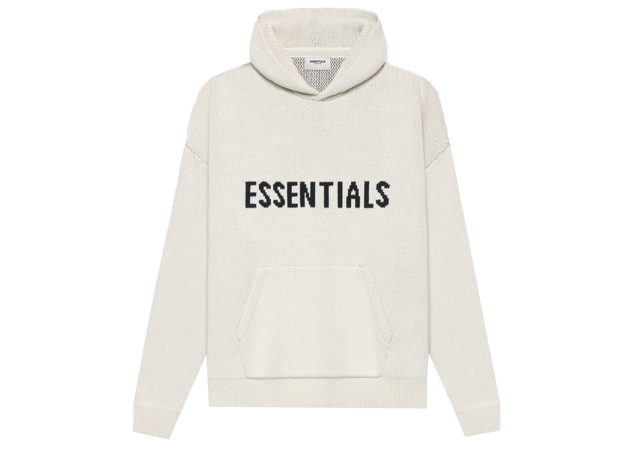 Fear of God Essentials Knit Pullover Hoodie (SS21) Light Heather 