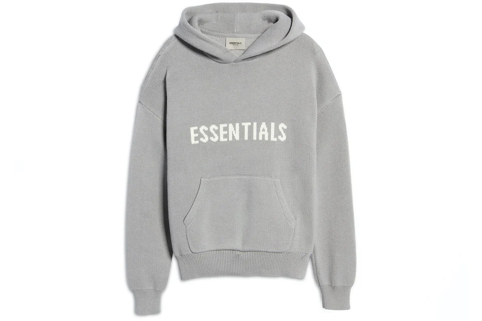 Fear of God Essentials Knit Pullover Hoodie (SS21) Cement/Pebble